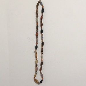 Vintage 1970s Glass Stone Multicolor Necklace